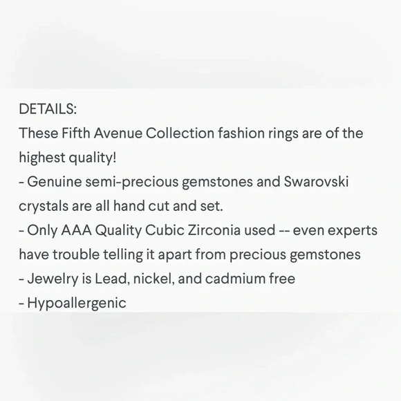 🇨🇦🆕5th Avenue Women’s Sterling Silver Ring - Picture 10 of 16